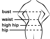 Bust Waist And Hip Size Chart