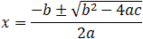 quadratic equation solver a b c
