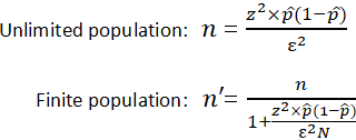 How to find the correct sample size for your research survey (formula &  examples) 